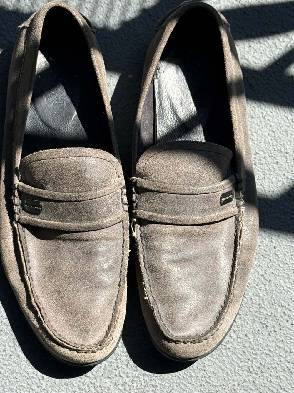 Gravis Dylan Rieder Suede Loafers Slip-On Raven Shoes Mens 10.5 Skate Taupe